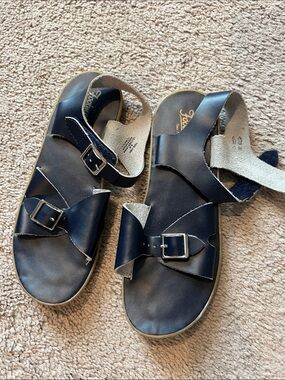 FootMates Navy Blue Kids Buckle Sandals